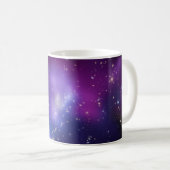 Galaxy Cluster Lila Celestial Full Foto Kaffeetasse (VorderseiteRechts)