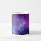 Galaxy Cluster Lila Celestial Full Foto Kaffeetasse (Mittel)