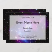 Galaxy Cluster MACS J0717 (Hubble Telescope) Einladung (Vorne/Hinten)