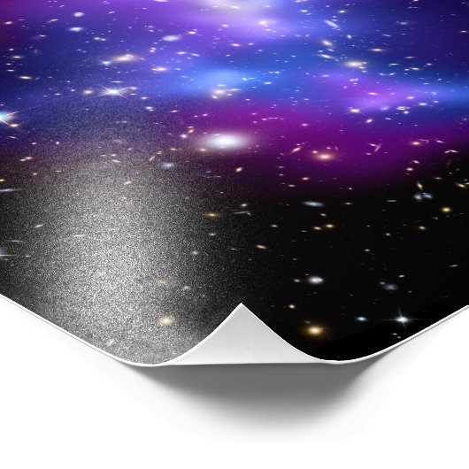 Galaxy Cluster MACS J0717 (Hubble Telescope) Fotodruck (Ecke)