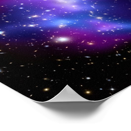 Galaxy Cluster MACS J0717 (Hubble Telescope) Poster (Ecke)