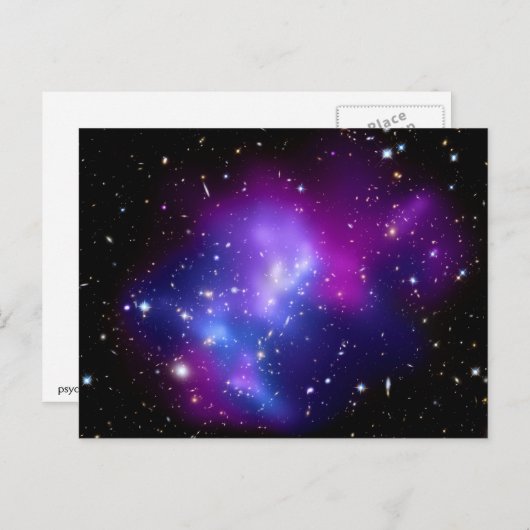 Galaxy Cluster MACS J0717 (Hubble Telescope) Postkarte (Vorne/Hinten)