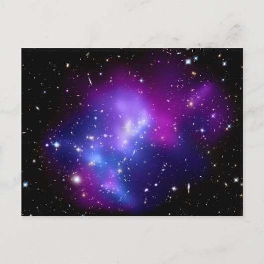 Galaxy Cluster MACS J0717 (Hubble Telescope) Postkarte (Vorderseite)
