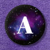 Galaxy Cluster MACS J0717 Lila Foto Button