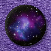 Galaxy Cluster MACS J0717 Lila Foto Button