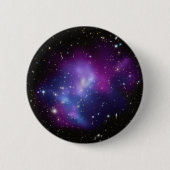 Galaxy Cluster MACS J0717 Lila Foto Button (Vorderseite)