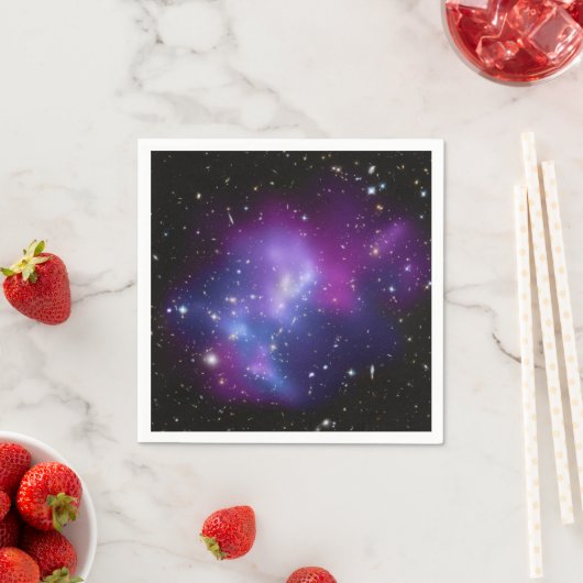 Galaxy Cluster MACS J0717 Serviette (Beispiel)
