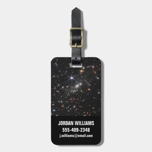 Galaxy Cluster Smacs 0723. Gepäckanhänger (Vorderseite vertikal)