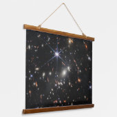 Galaxy Cluster Smacs 0723. Wandteppich Mit Holzrahmen (Gewinkelt)