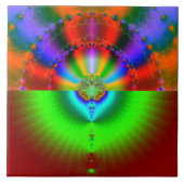 Galaxy Collision Fraktal Fliese (Vorderseite)