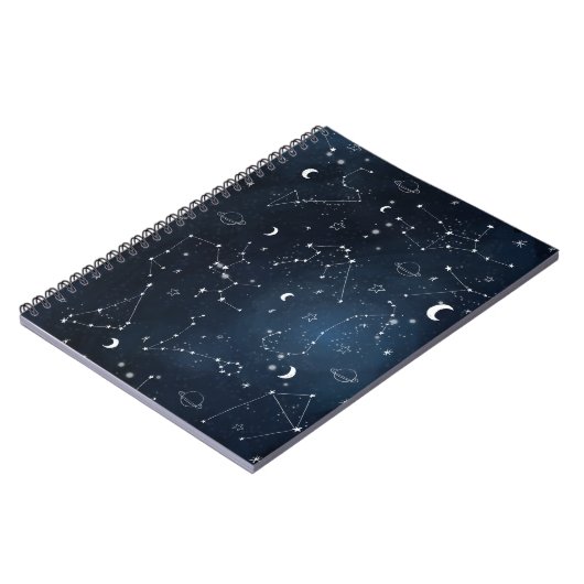 Galaxy Constellations Sky Astronomy Sterne Planete Notizblock (Linke Seite)