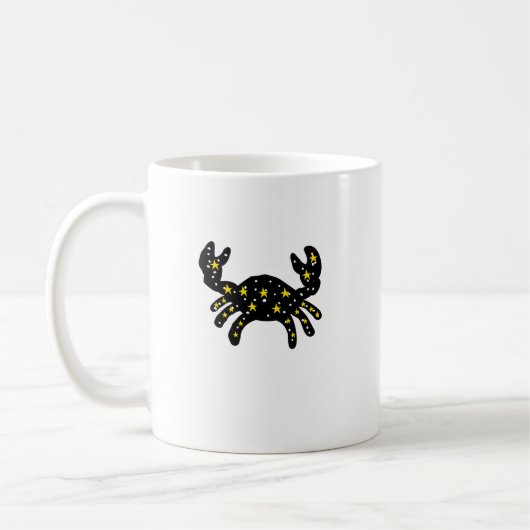Galaxy Crab Zodiac Constellation Mug Kaffeetasse (Links)