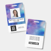 Galaxy Custom Employee Foto Personalisierter Name Ausweis (Vorder- & Rückseite)