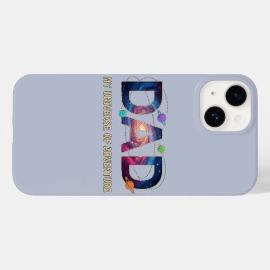 Galaxy Dad Universe Adventure Case-Mate iPhone Hülle (Rückseite (Horizontal))