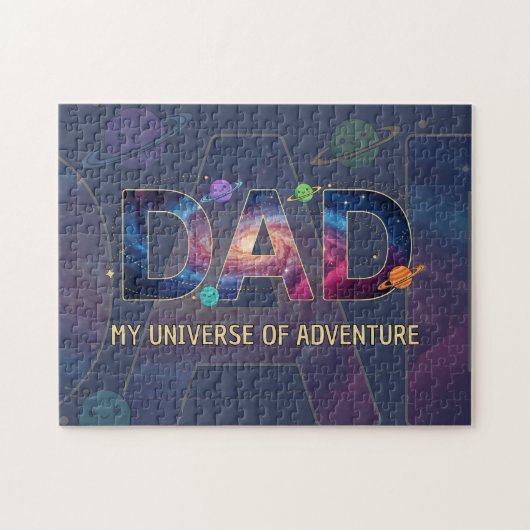 Galaxy Dad Universe Adventure Puzzle (Horizontal)