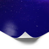 Galaxy Deep Space Glossy Poster (Ecke)