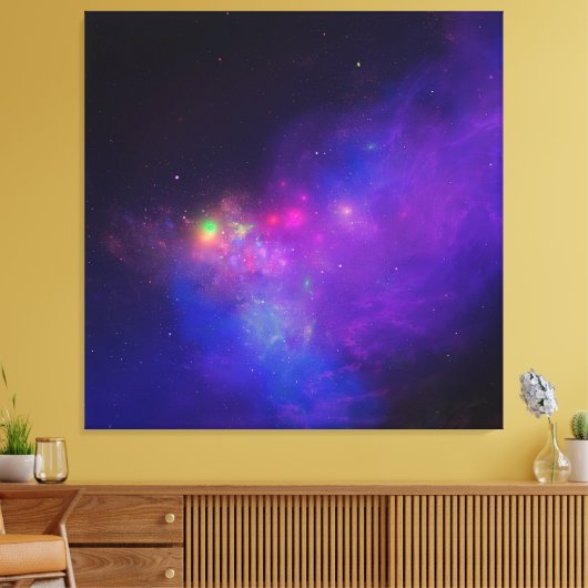 Galaxy Deep Space Leinwanddruck (Insitu (Wohnzimmer))