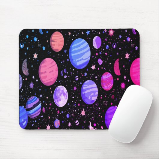 Galaxy Desk Mouse Pad - Astronaut & Weltraum Mousepad (Mit Mouse)
