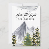 Galaxy Digital Wedding Template Einladung (Rückseite)