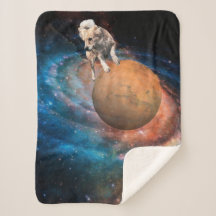 Galaxy Dog Sherpa Blanket - Kosmische Fee Galaxy™