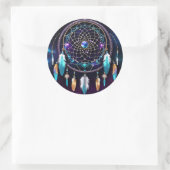 Galaxy Dreamcatcher Runder Aufkleber (Tasche)