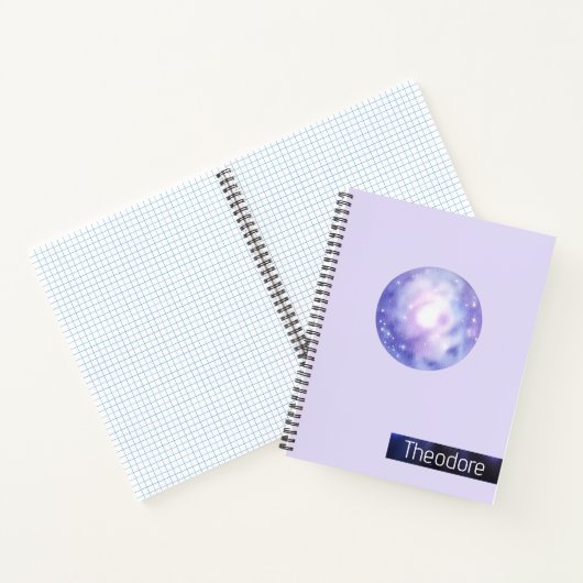 Galaxy Dreams Personalisiertes SpiralNotebook Notizblock (Innenseite)