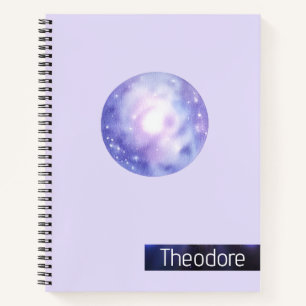 Galaxy Dreams Personalisiertes SpiralNotebook Notizblock