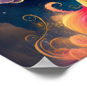 Galaxy Einhorn Fantasy Poster (Ecke)