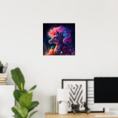 Galaxy Einhorn Fantasy Poster (Heimbüro)