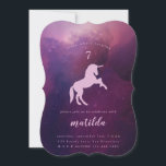 Galaxy Einhorn Foto Party Einladung<br><div class="desc">Galaxy verschlingt Foto-Party Einladung. Teil einer passenden Geburtstagssammlung.</div>