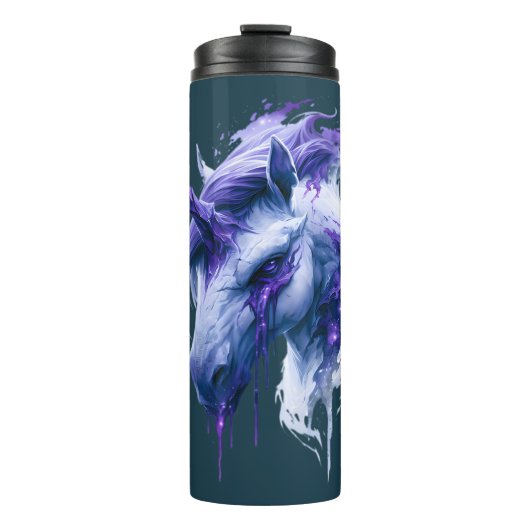 Galaxy Einhorn Reise Trinkbecher Thermosbecher (Vorderseite)