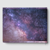 Galaxy Elegant Starry Night Universe Wedding Gästebuch (Rückseite)