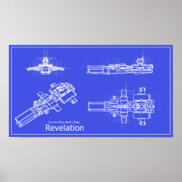 Galaxy Enthüllungsblueprints Poster