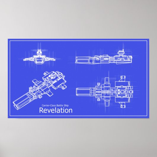 Galaxy Enthüllungsblueprints Poster (Vorne)
