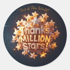 Galaxy Explorers - Aus dieser Welt danke Ihnen Sti Runder Aufkleber