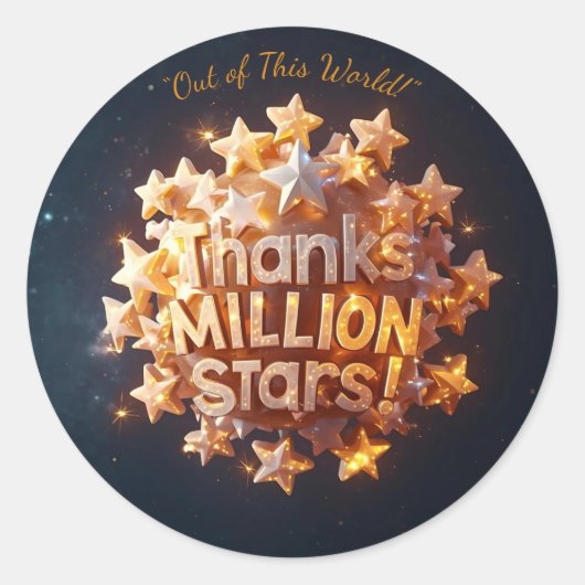 Galaxy Explorers - Aus dieser Welt danke Ihnen Sti Runder Aufkleber (Vorderseite)