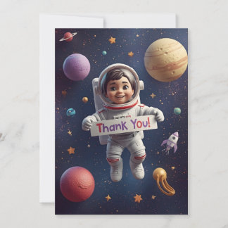 Galaxy Explorers - Kinder Danke Karte