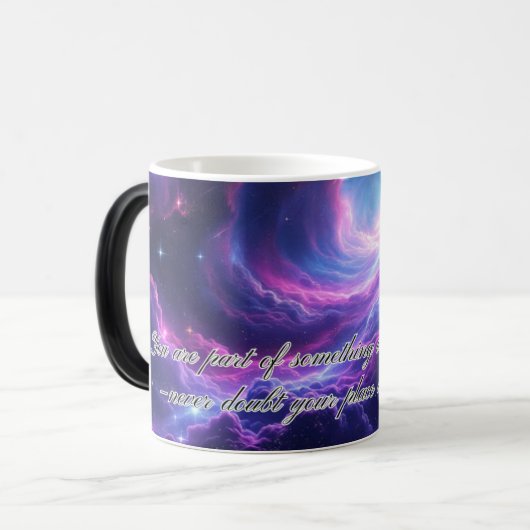 Galaxy Explosion Magische Tasse - Entdecken Sie Ih (Vorderseite Links)
