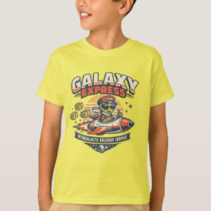 Galaxy Express Vintage Alien Rakete Lieferung Masc T-Shirt