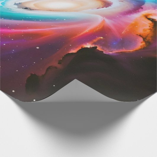 Galaxy Fantasy Birthday Geschenkpapier (Ecke)