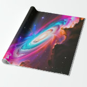 Galaxy Fantasy Geburtstagsgeschenk-Verpackungspapi Geschenkpapier (Ungerollt)