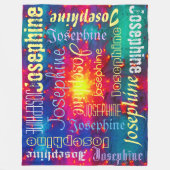 Galaxy Farbstoff Krawatte Sunburst Personalisiert  Fleecedecke (Vorderseite)