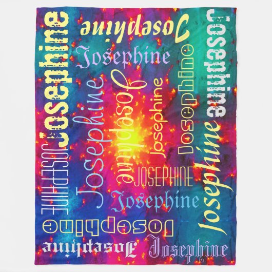 Galaxy Farbstoff Krawatte Sunburst Personalisiert  Fleecedecke (Vorderseite)