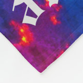 Galaxy Farbstoff Krawatte Sunburst Personalisiert  Fleecedecke (Ecke)