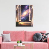 Galaxy-Fenster-Wandkunst Leinwanddruck (Insitu (Wohnzimmer))
