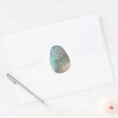 Galaxy Fingerprint Muster Runder Aufkleber (Umschlag)
