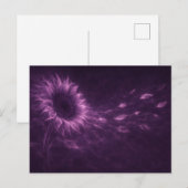 Galaxy Flower Aesthetic Postcard Postkarte (Vorne/Hinten)