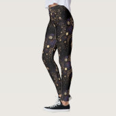 Galaxy Fraktal Moons Pattern Leggings (Links)