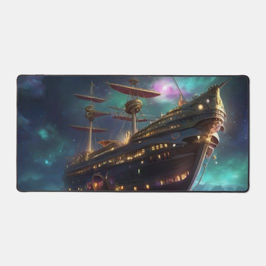 Galaxy Galleon Schreibtischunterlage (Vorderseite)