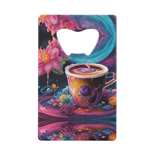 Galaxy Garden Kaffee Kunst Geldbeutel Flaschenöffner (Vorderseite)